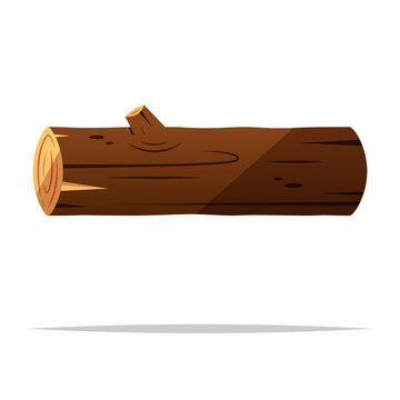 recommend clip art: Wood log vector isolated illustration