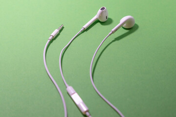 headphones with jack mini connector socket isolated chromakey electronics