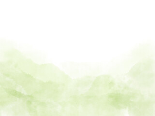 Fototapeta na wymiar 若草色の水彩画の背景、緑色のグラデーションの壁紙