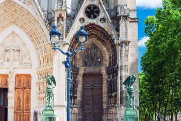 Obraz premium Traditional Cathedral building in Nancy, France