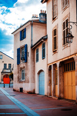 Street view of Nancy city, France