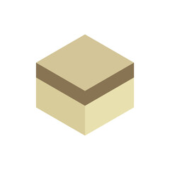 Concrete paver block pavement floor or brick vector icon. For landscape, outdoor, garden by paving on ground to create square, checkerboard or pythagorean tiling pattern. That sidewalk, road, patio.