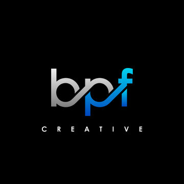 BPF Letter Initial Logo Design Template Vector Illustration