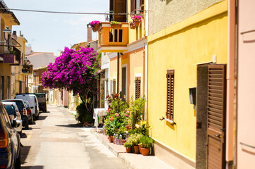 Fototapeta na wymiar Sardegna streets
