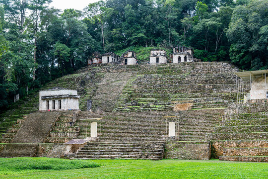 Ancient Maya archaeological site of Bonampak, Chiapas, Mexico