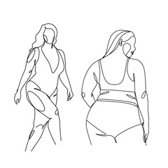 Surreal Fashion Continuous line women drawing, fashion concept, woman beauty minimalist, vector illustration pretty sexy. Contemporary portrait