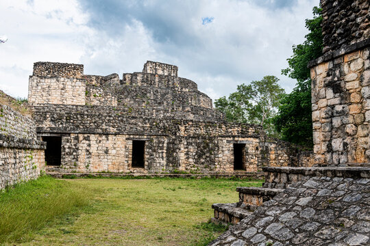 Yucatec-Maya archaeological site, Ek Balam, Yucatan, Mexico