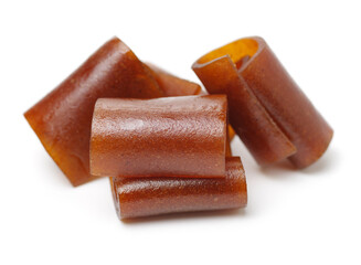 Hawthorn products on white background 