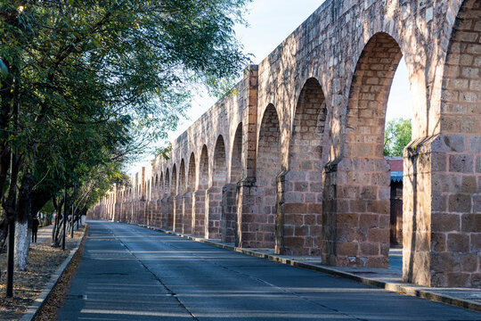 Aqueduct in Morelia, UNESCO World Heritage Site, Michoacan, Mexico