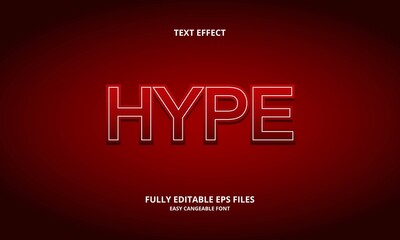 Editable text effect brave title style