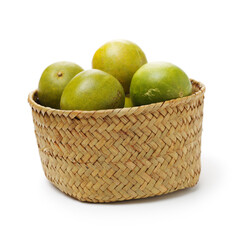 Golden Luo Han Guo on white background