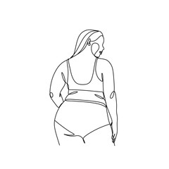 Surreal Fashion Continuous line women drawing, fashion concept, woman beauty minimalist, vector illustration pretty sexy. Contemporary portrait