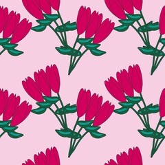 Seamless Pattern With Floral Motifs able to print for cloths, tablecloths, blanket, shirts, dresses, posters, papers.