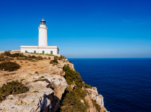 Far de la Mola Lighthouse, Formentera, Balearic Islands, Spain, Mediterranean