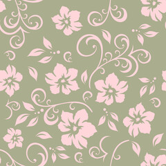 Pattern. A beautiful flower. Conceptual design. Stylized floral symbol. Vector illustration.