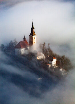 Lake Bled in the Julian Alps of the Upper Carniolan region, northwestern Slovenia