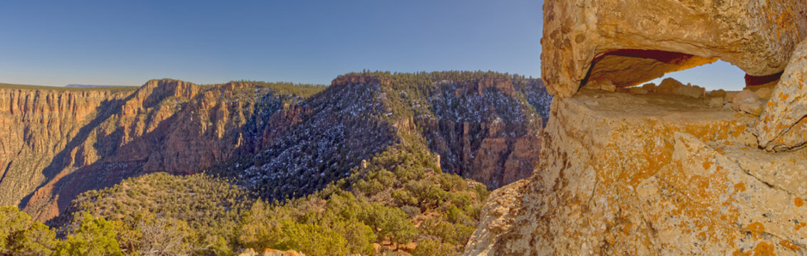 Panorama view from the Starboard Aft side of the Sinking Ship formation, Grand Canyon National Park, UNESCO World Heritage Site, Arizona, United States of America