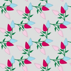 Seamless Pattern With Floral Motifs able to print for cloths, tablecloths, blanket, shirts, dresses, posters, papers.