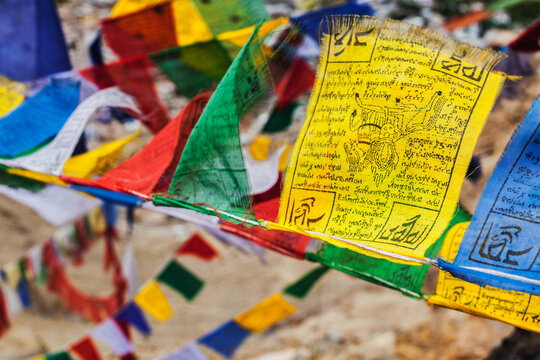 Tibetan Buddhism prayer flags lungta