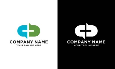 Obraz premium capsule and plus medicine logo.