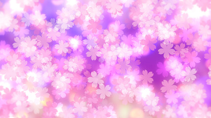 桜の花の背景素材。