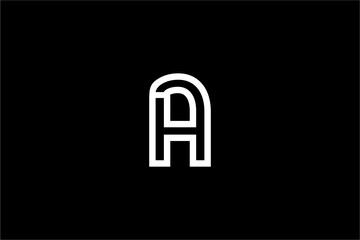 letter a h logo