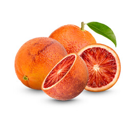 fresh Orange Blood isolated on white background