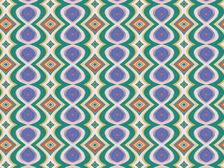 Fabric print Tribal ethnic ornamental texture. Aztec style. Folk embroidery. Ornament stripe pattern background illustration. Digital Art Illustration