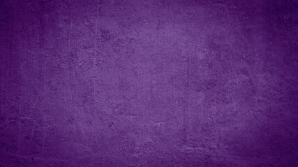 Dark abstract purple concrete paper texture background banner pattern.