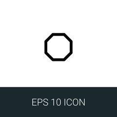 Obraz premium polygon tool simple icon