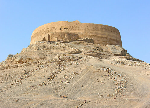 A tower of silence, in Yazd, Iran