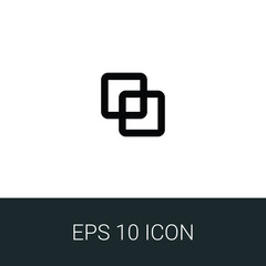 multiple layer simple icon