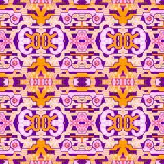 Seamless pattern. Graffiti on brick wall