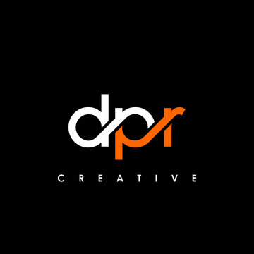 DPR Letter Initial Logo Design Template Vector Illustration