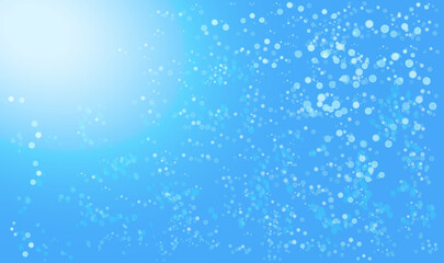 Illustration of shining small underwater bubbles