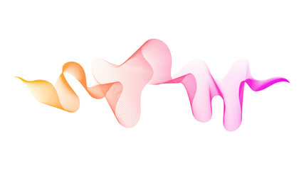 Abstract backdrop with colorful wave gradient lines