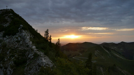 Rossstein mountain at Tegernseer hut, Bavaria, Germany