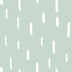 Stripes abstract hand drawn doodle vector seamless pattern. Abstract seamless pattern with different shapes and textured on a blue background.