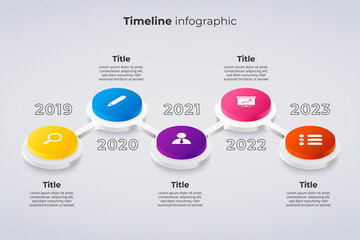 Timeline infographics template. Milestone or process diagram concept.