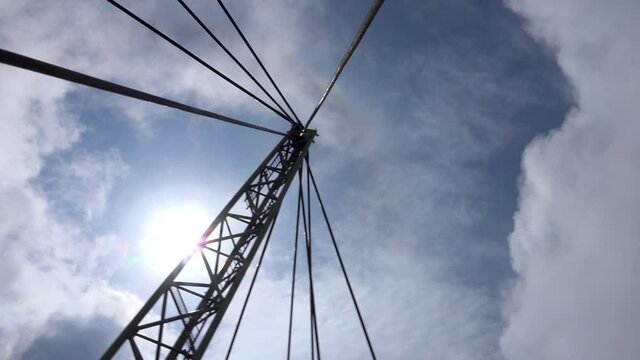 central metal polls on langkawi skybridge.
