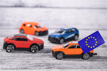 Europe europeen union politique drapeau auto voiture constructeur environnement carbone