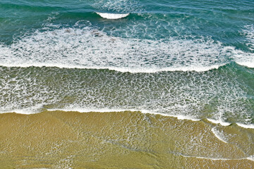 Waves on the beach, Cornwall UK