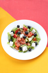 salad greek with feta cheese