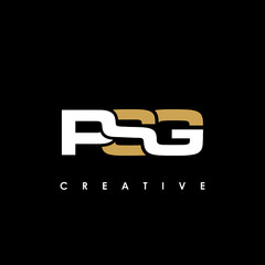 PSG Letter Initial Logo Design Template Vector Illustration