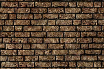 grunge brown bricks wall background surface