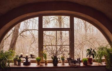 spring on the window