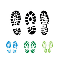 Boot Shoes Print Vector Sign