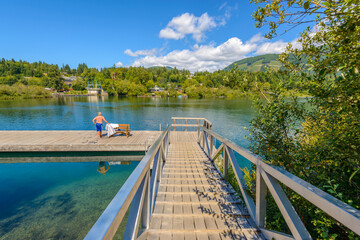 Beautiful Lake Cowichan in Canada.