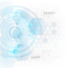 Abstract high tech background with a beehive pattern