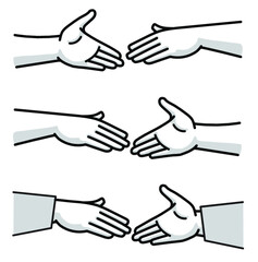 Fototapeta premium Hands reaching to shake